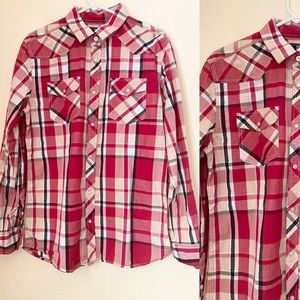 AO AMONGST OTHERS AmericanLegacy Red Plaid Shirt